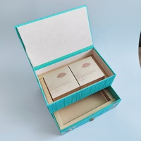 Boîte cadeau en bois rigide recyclable de luxe personnalisée, finition laquée piano, chocolat, dattes, gâteau de lune, Ramadan, impression offset