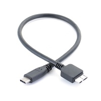 Cable de carga de datos para disco duro externo USB 3.1 tipo C macho a Micro B