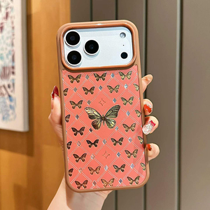 Cover Lusso Diamantata con Glitter <span class=keywords><strong>Oro</strong></span> a Farfalla per <span class=keywords><strong>iPhone</strong></span> 17 <span class=keywords><strong>Pro</strong></span> <span class=keywords><strong>Max</strong></span> 14 15 16 Plus e Samsung S26 Ultra - Product Image 2