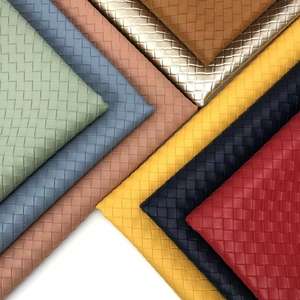 Tissé Motif En Cuir Sac À Main Bagages Emballage Boîte Cahier Couverture Meubles DIY Bijoux À La Main Etc. - Product Image 1