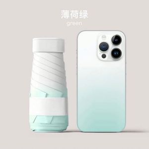 Paraguas Clásico Personalizado de Cinco Pliegues Resistente a los Rayos UV con Logotipo Personalizado, 210T Pongee, 8 Varillas - Diseño Mini Cápsula al por Mayor para Empresas - Product Image 2