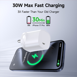 <span class=keywords><strong>Cargador</strong></span> de Viaje con Certificación BIS de la India, Doble PD de 30W, Adaptador de Corriente para Teléfonos CMF y Vivo - Product Image 4