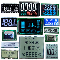 Pasokan Langsung Pabrik Teknologi Jiarui Layar Dot Matrix yang Dapat Disesuaikan Meter Gas Tn Grafik 6 Digit 7 Segmen Layar LCD 2.8-5V