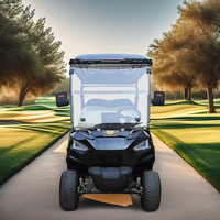 Voiture de golf électrique professionnelle 48V 5Kw à moteur AC homologuée pour la route, 6 places, fabriquée en usine