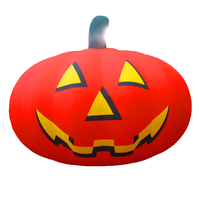 Gonflables géants d'halloween éclairage à led monstre ballon monstre décoration d'halloween pour décoration extérieure