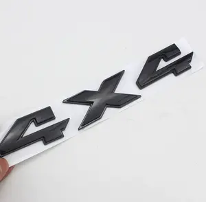 Glossy Black Rear Chrome ABS Plastic Vehicle Logo Tail Sticker Decal Auto Nameplate Stickers Car Parts Emblem Badge