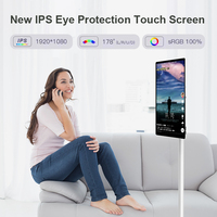 Pantalla Inteligente Portátil con Pantalla Táctil, Pantalla LCD Publicitaria, Sistema Operativo Android, Smart TV Móvil con Batería de Gran Capacidad