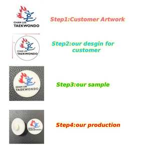 Porte-clés 2D en PVC populaires, breloques de chaussures en silicone gaufré, mousquetons en caoutchouc PVC, porte-clés de style académie de badminton en dessin animé - Product Image 5