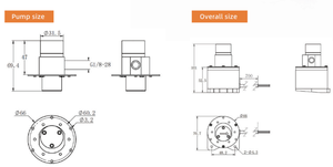 Micro Bomba de Agua para Muestreo de Líquidos, 24v DC, Química, Cuerpo de Acero Inoxidable SS316L, Engranaje PEEK, Micro Bomba de Engranajes Magnéticos - Product Image 4
