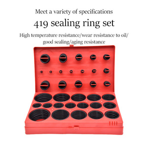 Nitrile Rubber O-Ring Set 419 Pcs Pipeline Seals Repair Kit for Pump and Pipe Systems - Product Image 2