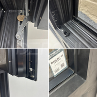 USA Aus Ca Hurricane Impact Windows Thermal Break Aluminio hacia adentro Ventana abatible Ventanas de aluminio insonorizadas de doble acristalamiento