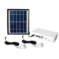 Hochwertige 5w 6v tragbare Solar Home Kit Solar lampe mit 5V USB-Ausgang zum Aufladen des Telefons