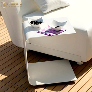 Moderne Simple <span class=keywords><strong>Côté</strong></span> Quelques <span class=keywords><strong>Cour</strong></span> Loisirs Lumière De Luxe Net Rouge Petite Table Basse Creative Canapé Extérieur Coin Table Basse - Product Image 2