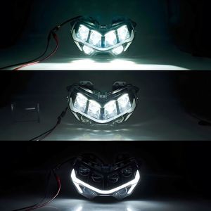 Conjunto de Faros Delanteros LED Completos Yongjin para <span class=keywords><strong>Kawasaki</strong></span> Z900 <span class=keywords><strong>Z400</strong></span> Z650, DRL Blanco, Lámpara Delantera Modificada Personalizada, Luz Alta/Baja - Product Image 5