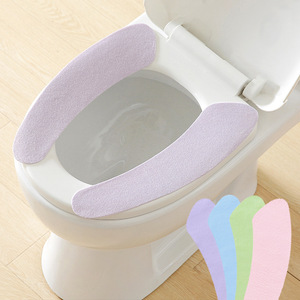 Toilet Seat Cover Soft Viscose Fiber Waterproof Washable Universal Fit For Home Bathroom Use - Product Image 1