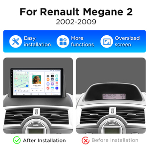 Junsun Android <b>Bluetooth</b> Carplay Car Radio for Renault Megane 2 2002-2009 Auto GPS Navigation Multimedia Player Touchscreen - Product Image 2
