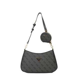 Nouveau <span class=keywords><strong>sac</strong></span> bandoulière croisé en PU pour femme, style vintage européen <span class=keywords><strong>et</strong></span> américain, simple, avec fermeture éclair, en forme de croissant, à porter sous le bras ou à l'épaule, deux pièces - Product Image 5