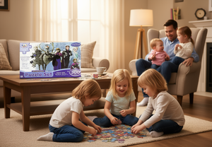 Set di puzzle Frozen da 300 pezzi, gioco educativo per bambini dai 5 ai 7 anni, scatola di cartone con stampa a colori. - Product Image 2