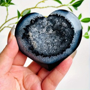Wholesale <b>Top</b> Quality Black Agate Freeform Heart Crystal Healing Natural stone for Unique Home Decor and Holiday Gifts - Product Image 6