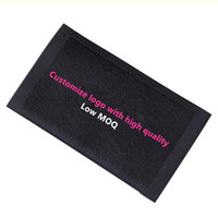 Étiquette principale personnalisée à pli central pour vêtements, étiquette de poignet, de ourlet, de col, logo, étiquette tissée damassée pour T-shirt