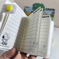 Cuaderno con Cubierta de Peluche de Snoopy, 72 Hojas con Páginas Rayadas, Diario para Aliviar el Estrés, Bloc de Notas, Papelería Estudiantil con Dibujos Animados, Libro de Notas