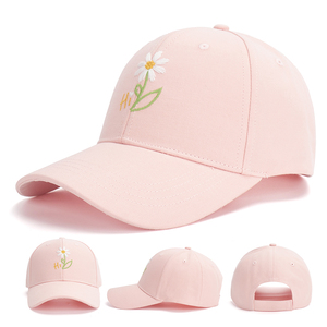 Nueva Gorra de Béisbol Deportiva de Moda para Mujer, con Logotipo Bordado, 6 Paneles, Protección Solar, de Algodón, Color Rosa, para Primavera/Verano - Product Image 2