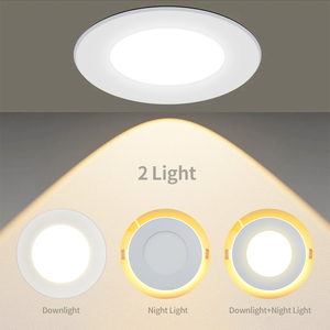 Chiếu sáng trong nhà ứng dụng di động kiểm soát <span class=keywords><strong>Wifi</strong></span> RGBW Dimmable tuya thông minh Downlight <span class=keywords><strong>4</strong></span> inch <span class=keywords><strong>LED</strong></span> Bảng điều chỉnh ánh sáng RGB recessed ánh sáng ban đêm - Product Image 2