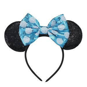 Factory <strong>Wholesale</strong> <strong>Hot</strong> Selling Mickey Cartoon Cute Bow Plastic Customizable <strong>Headbands</strong> For Children's Day Party Use - Product Image 5