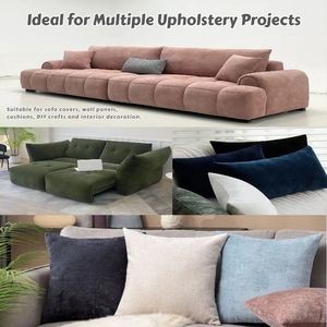 Tapicería para Muebles, Textil para el Hogar, Tela de Terciopelo Holandés 100% Poliéster, Felpa Corta, Color Sólido, para Fundas de Sofá de Sala de Estar - Product Image 5
