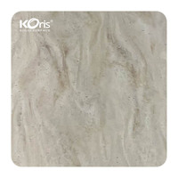 Pierre artificielle Koris 3660x760mm 12mm d'épaisseur Matériau de surface solide pur 100% acrylique Surface solide pour plan de toilette de salle de bain