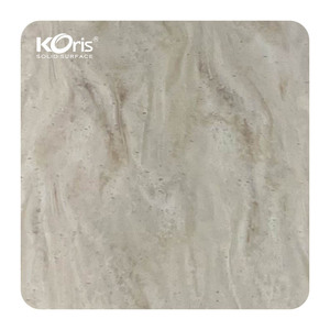 Pierre artificielle Koris 3660x760mm 12mm d'épaisseur Matériau de surface solide pur 100% acrylique Surface solide pour plan de toilette de salle de bain - Product Image 3