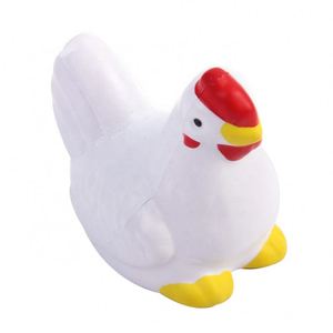 Jouet anti-stress en forme de poulet, unisexe, 1 pièce/sac OPP, en mousse PU, personnalisable avec logo, poulet anti-stress en forme d'animal, pas cher - Product Image 2