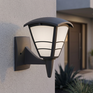 Horoz Lampada da Parete Moderna in Plastica con Attacco E27, Nera, Grado di Protezione IP44, Potenza Massima 12W (Modello 2073515-N) - Product Image 3