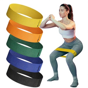 Ensemble de bandes de résistance en tissu avec logo personnalisé, bandes élastiques d'exercice, bandes de fitness en boucle pour la maison, la salle de sport, le yoga et l'entraînement - Product Image 3