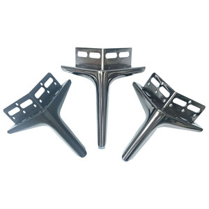 Thickened Metal <b>Bed</b> <b>Legs</b> With Corner Brackets Heavy Duty <b>Support</b> For Furniture - Product Image 5