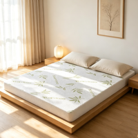 Protecteur de matelas 3D en viscose de bambou AOSEN OEKO-TEX, 100% imperméable avec TPU 30gsm pour usage domestique, hôtelier et motelier, fabricant