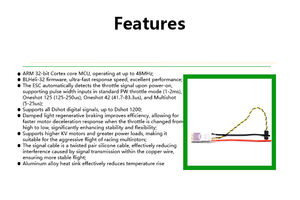 ESC sin escobillas 3-6S 35A Dshot1200 (controlador electrónico de velocidad) para drones FPV, aeromodelos RC, accesorios para drones UAV - Product Image 6