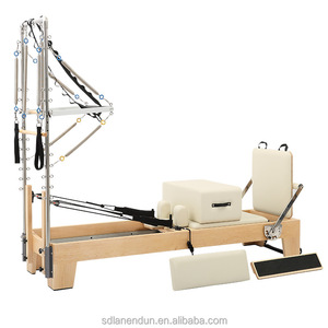 Lenton Reformer de Madera de Roble de Alta Calidad Ajustable con Media Torre y Cama Grande para Reformer de Media Torre - Product Image 3