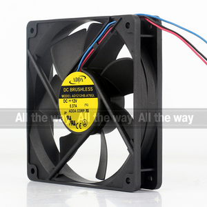Adda 5V 24V 48V DC 12V 0.37a AC EC 12025 120x120x25mm 12cm 3-dây tốc độ đo lường chassis máy tính AD1212HB-A76GL Quạt làm mát - Product Image 2