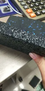 20mm EPDM Fleck High Density Rubber Floor Tiles For Gym Rubber Mat