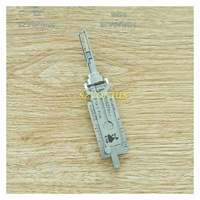 Juego de Llaves para Vehículos Lishi HU162T V.2, Herramienta Manual de Gancho de Precisión de Metal, Anillo en O, Herramienta 2 en 1 para Abrir y Decodificar