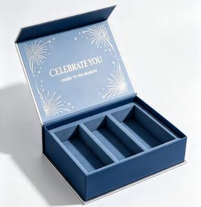FX Customized Premium Magnetic <b>Gift</b> Packaging <b>Box</b> With Embossing UV Coating for Wedding Corporate <b>Present</b> - Product Image 2