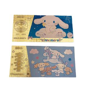 10 Stijlen Sanrioed Herdenkingsgoudfolie Plastic Bankbiljetten Voor Live Streaming Geschenken En Schattige Collecties - Product Image 6