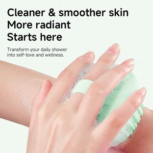 Soft Exfoliating Body Bath <b>Shower</b> Scrubber Loofah Brush <b>Sponges</b> Soft Silicone - Product Image 3
