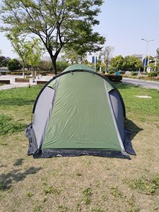 Tente de camping quatre saisons SILVERLINE, trois chambres, un salon, type Trigone/V, toit de 3000+ mm, 3-4 personnes, nylon durable - Product Image 6