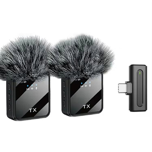 Nhà Máy bán hàng trực tiếp F15 thông minh Điện thoại di động không dây Type-C IP Receiver + không dây Lavalier Microphone - Product Image 1