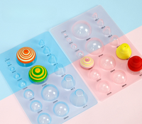 Outil de quilling en papier professionnel pour la création de dômes sphériques 3D concaves-convexes et de demi-boules, en plastique, mini, rose/bleu JY