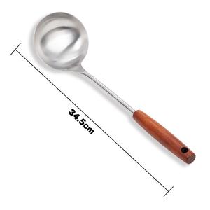 <span class=keywords><strong>Wok</strong></span> en acier au carbone antiadhésif, fond plat, casserole à sauté asiatique, couvercle et spatule, louche disponibles - Product Image 6