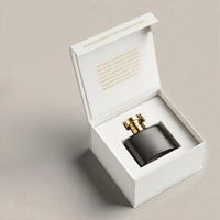 Boîte cadeau vide unique de luxe en carton écologique avec logo personnalisé conception UV huile essentielle pour femme parfum de qualité supérieure