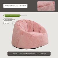 Canapé pouf moderne en forme de citrouille, surdimensionné, rembourré en mousse à mémoire de forme, livré en boîte, fauteuil de relaxation ergonomique pour dortoir et salon
